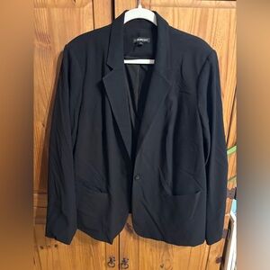 Lane Bryant, Single-Button Blazer in black. Sz 24